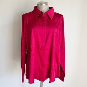 NWT Andrea Iyamah Ruby Red Blouse